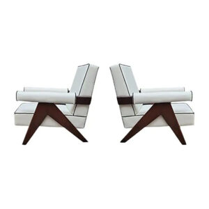 Pair of Pierre Jeanneret Chairs, Model PJ-SI-32-A - SOLD