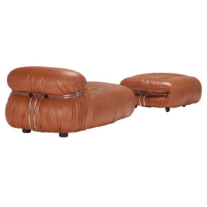 Afra and Tobia Scarpa Soriana Lounge Chair and Ottoman