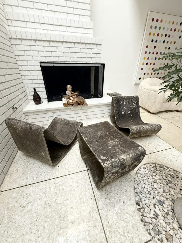 Willy Guhl Loop Chairs and Side Table - Image 6