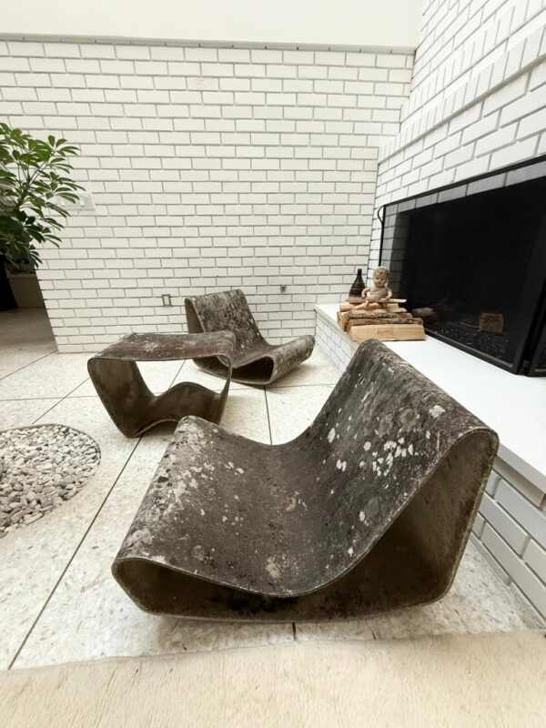 Willy Guhl Loop Chairs and Side Table - Image 5