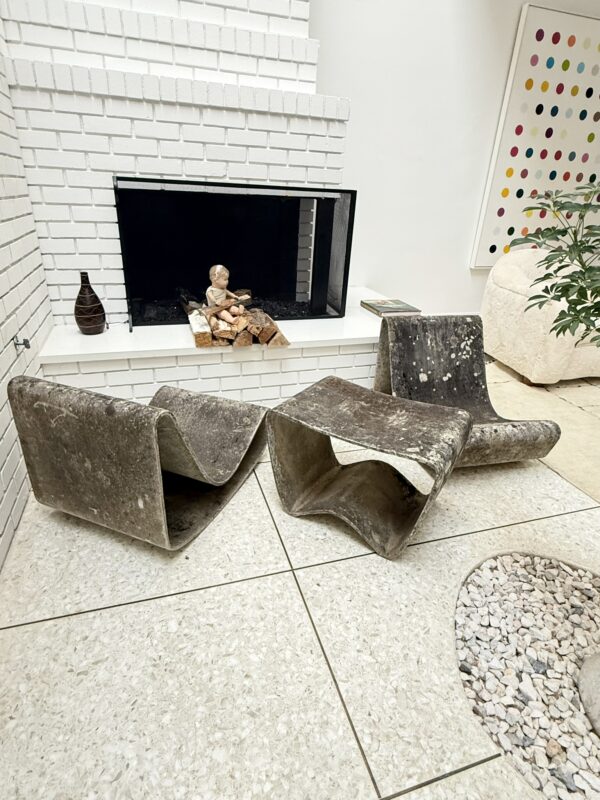 Willy Guhl Loop Chairs and Side Table - Image 4