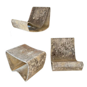 Willy Guhl Loop Chairs and Side Table