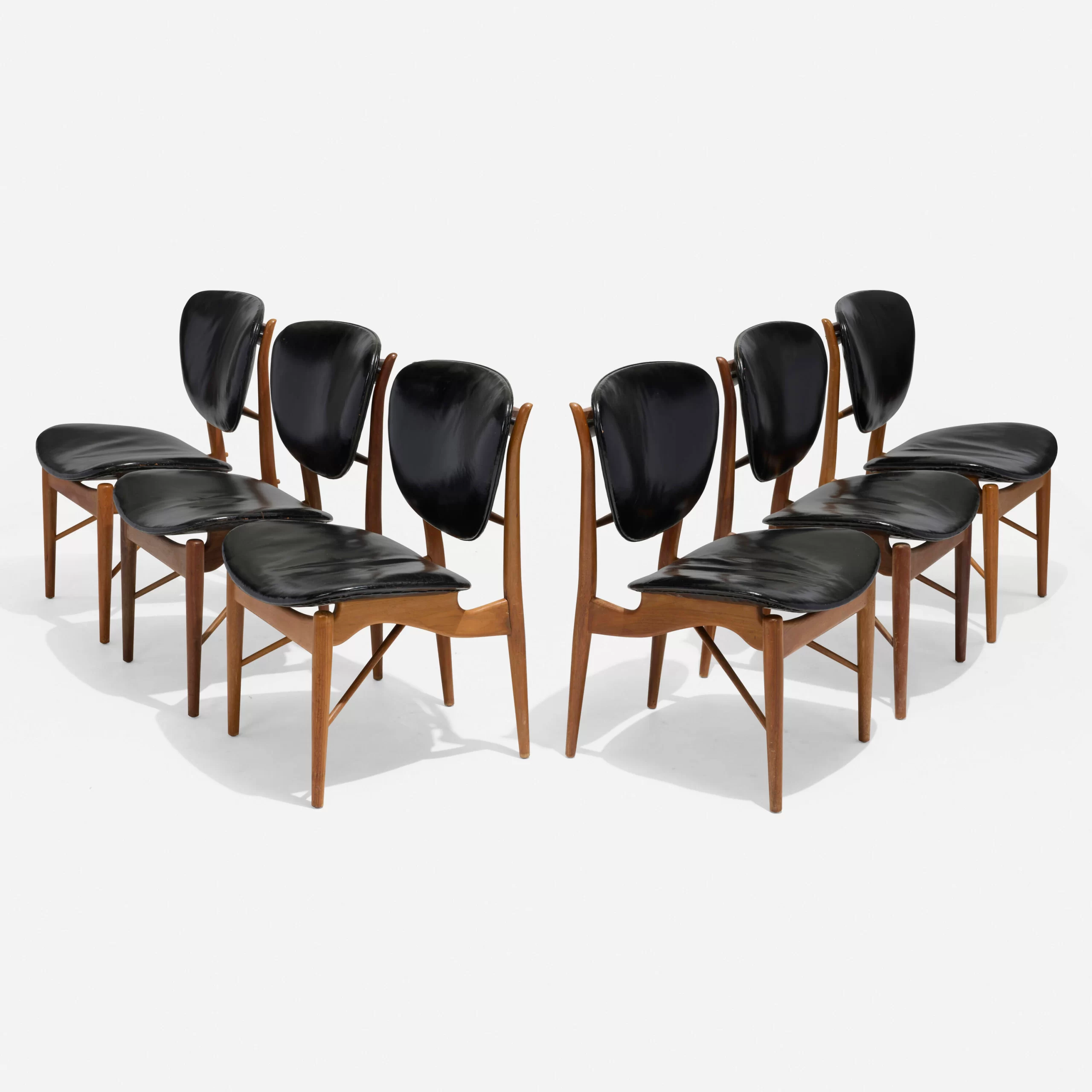 Set of Six Finn Juhl Dining Chairs Model 402 1/2 - Image 2