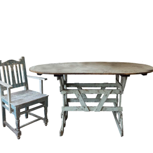 Antique Cottage Armchair and Table